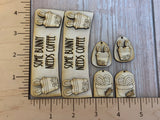 Bunny pot claw clip and earring