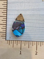 Stained Glass Seashells on Turquoise