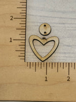 Cut Out Heart with Connector