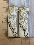 Flower dreamer 2 layer Claw Clip and earring