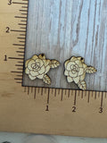 Flower dreamer 2 layer Claw Clip and earring
