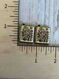 Floral Book Earrings