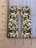 Books Coffee Cup Leaf Claw Clips