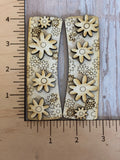Flower daisy 2 layer Claw Clip