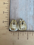 Bunny pot claw clip and earring