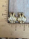 Easter chick claw clip and earrings