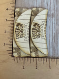 Football Season Claw Clip and earring