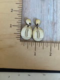 Football Season Claw Clip and earring
