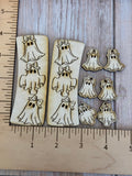 Cute Ghost with Bow Claw Clip and earrings