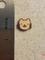 Stud - Cat Face Wood Blank