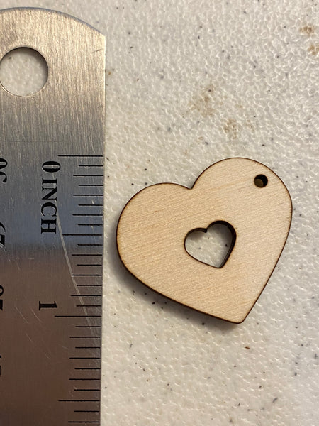 Heart Cutout Wood Blank