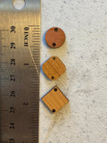 Connector - Round/Diamond/Rounded Diamond Wood Blank