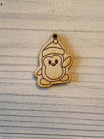 Penguin Dangle and Stud Wood Blank