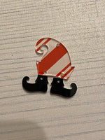Red and white Candy Cane Stripe Acrylic