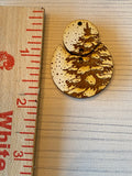 Snowy Christmas Tree 2 pc Wood Blank