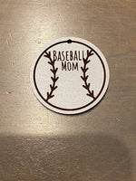 Baseball Mom dangle Wood Blank