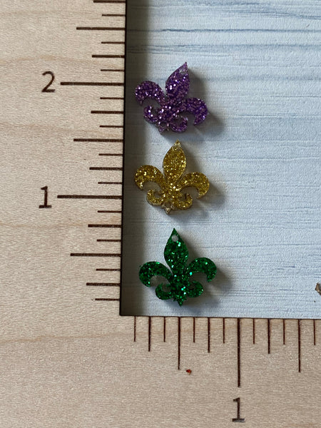 Triple Fleur De Lis Mardi Gras blank