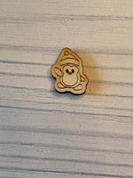 Penguin Dangle and Stud Wood Blank