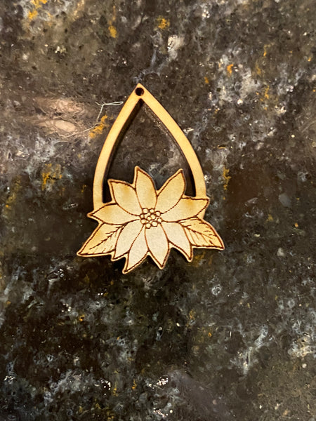 Poinsettia Wood Blank