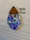 Blueberry Floral Acrylic