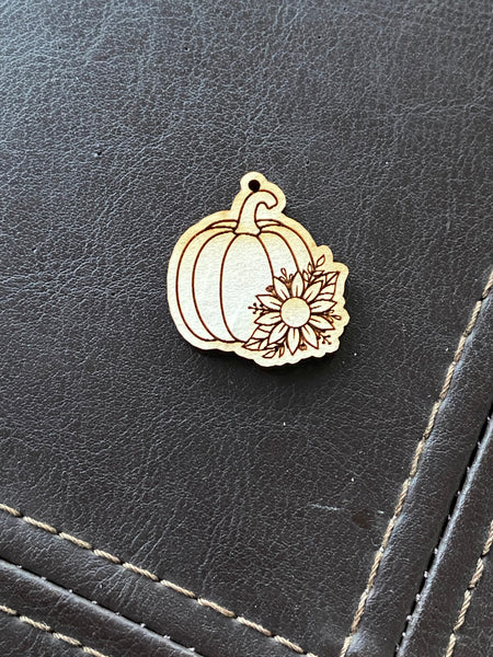 Pumpkin with sunflower Wood Blank