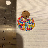 Rainbow Dots Acrylic