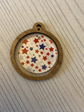 Red, White and Blue Star Confetti Acrylic