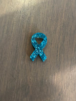 Stud - Cancer ribbon  Wood or acrylic Blank