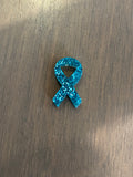 Stud - Cancer ribbon  Wood or acrylic Blank