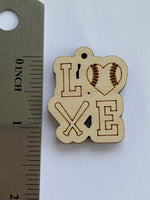 Baseball Love Wood Blank