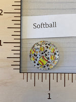 Softball leopard Acrylic