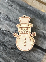 Snowman Wood Blank