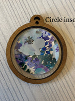 Blueberry Floral Acrylic