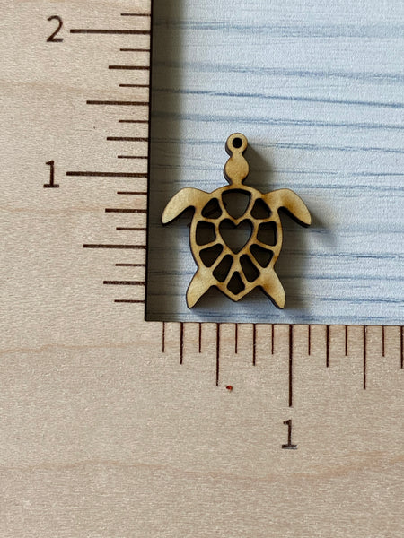 Turtle cut out with heart