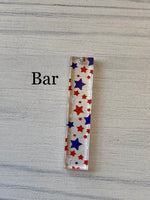 Red, White and Blue Star Confetti Acrylic