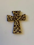 Leopard Cross Wood Blank