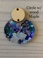 Blueberry Floral Acrylic
