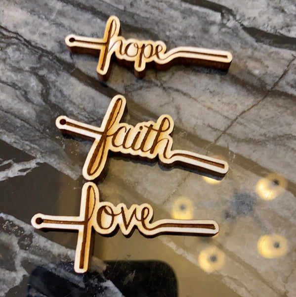 Faith hope love Wood Blank