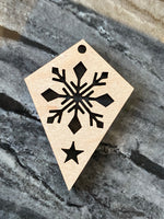 Snowflake dangles Wood Blank