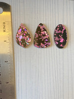 Black and Purple Chunky Glitter Acrylic