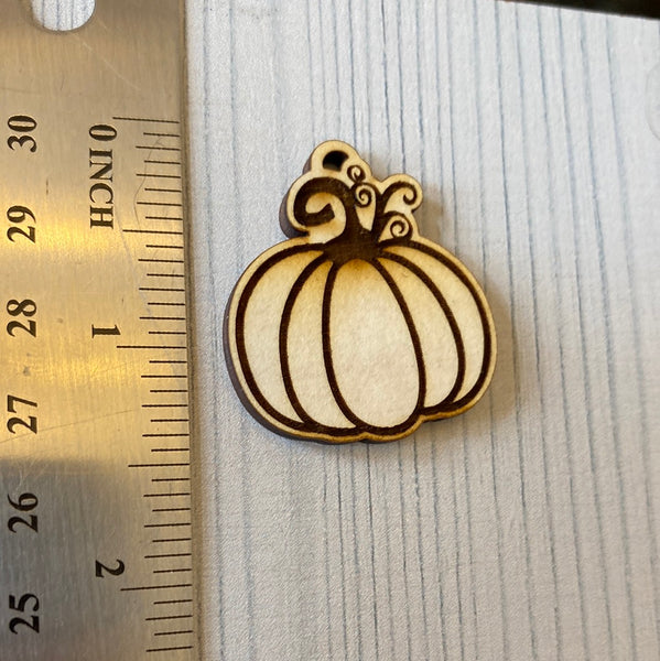 Pumpkin Plain Dangle Blank