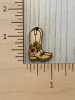 Cowboy Boot Wood Blank