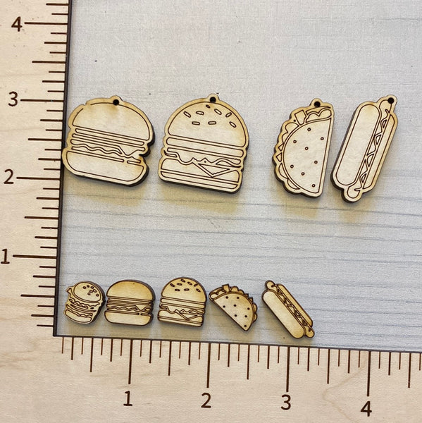 Hamburger, Hot dog, Taco