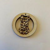 Leopard Bunny Wood Blank