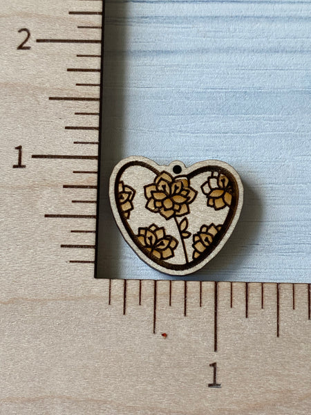 Heart Flowers Blank