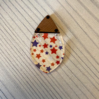 Red, White and Blue Star Confetti Acrylic