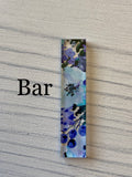 Blueberry Floral Acrylic