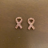 Stud - Cancer ribbon  Wood or acrylic Blank