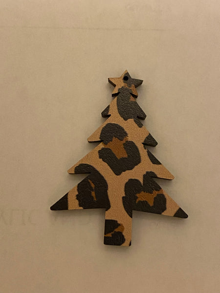 Leopard Christmas tree Patternply blank