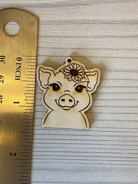 Pig with Sunflower Blank